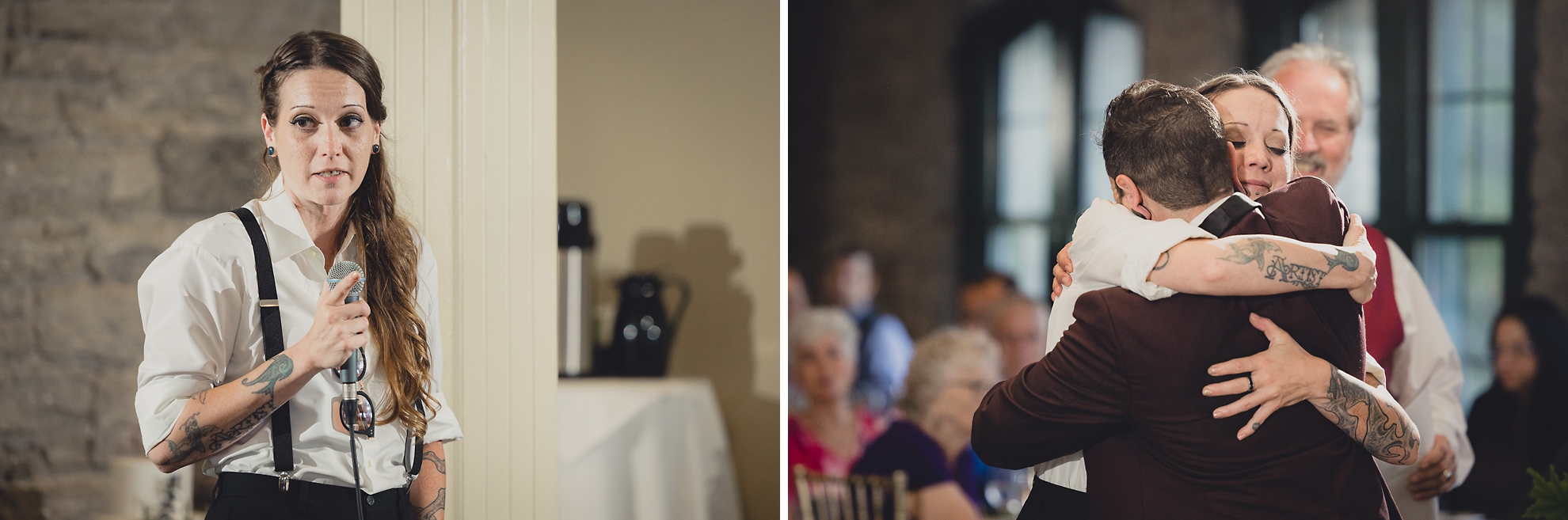 best woman speaks during wedding at Marcy Casino in Buffalo, NY