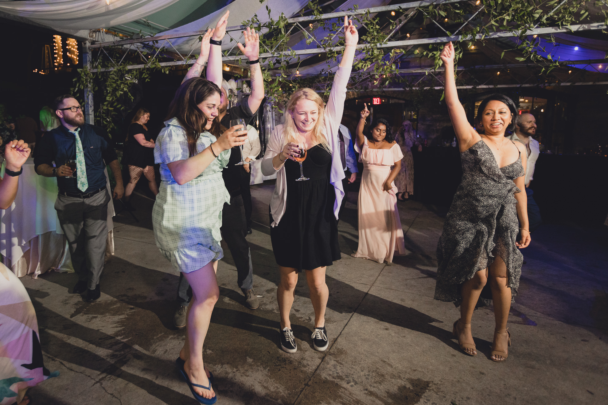 guests dance during wedding at Marcy Casino in Buffalo, NY