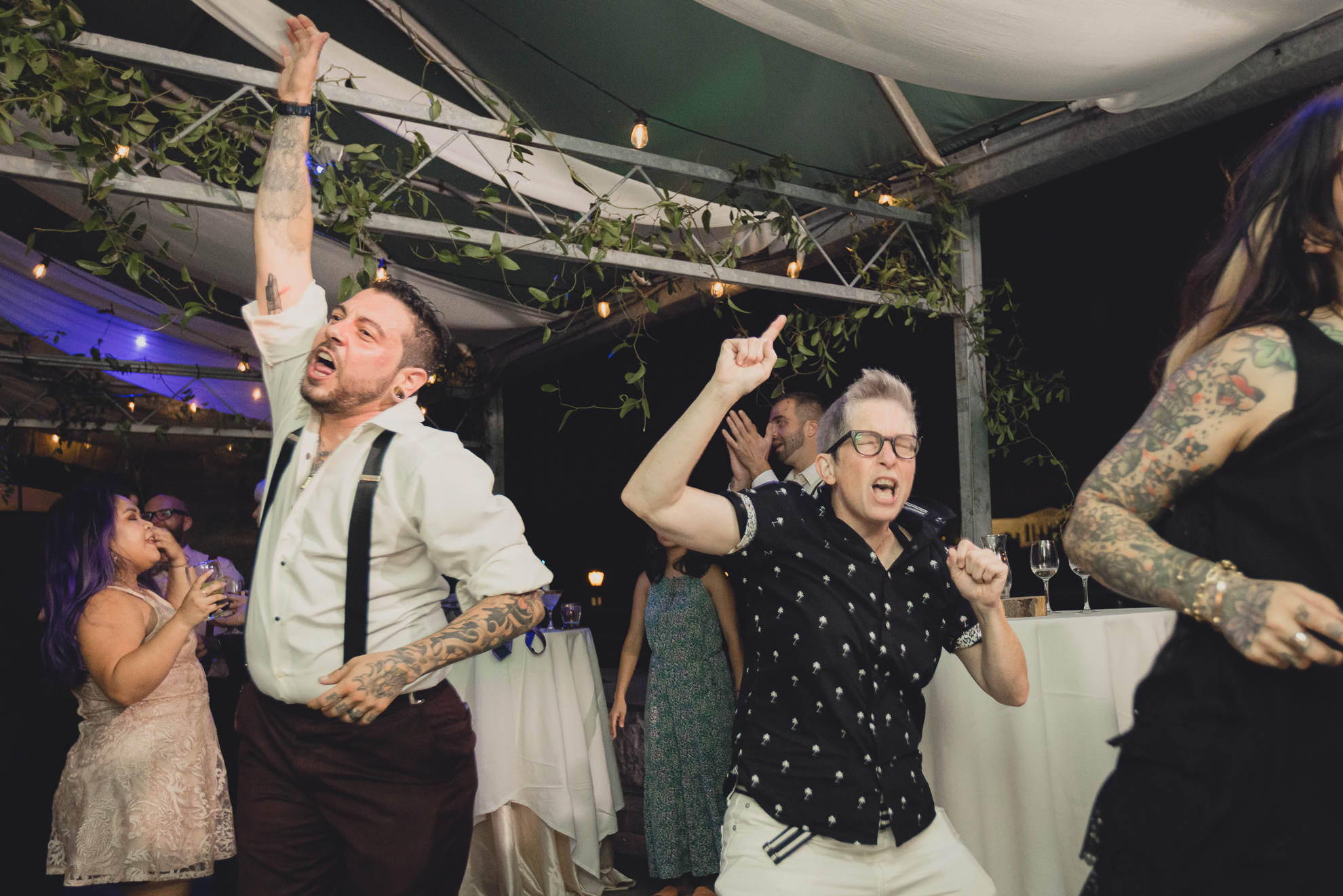 guests dance during wedding at Marcy Casino in Buffalo, NY