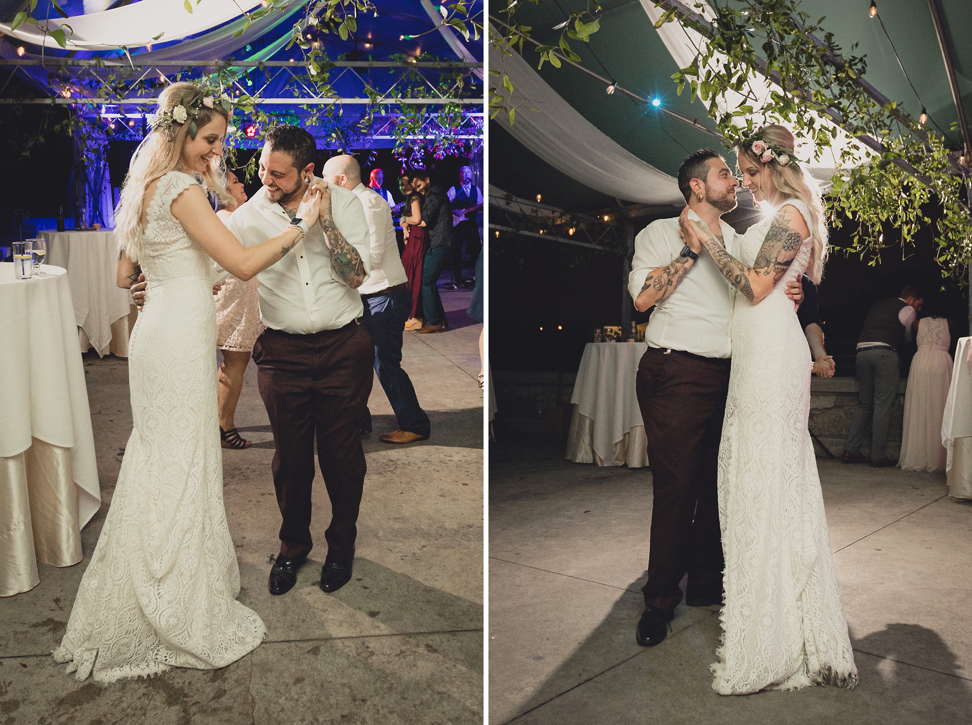 bride and groom dance during wedding at Marcy Casino in Buffalo, NY