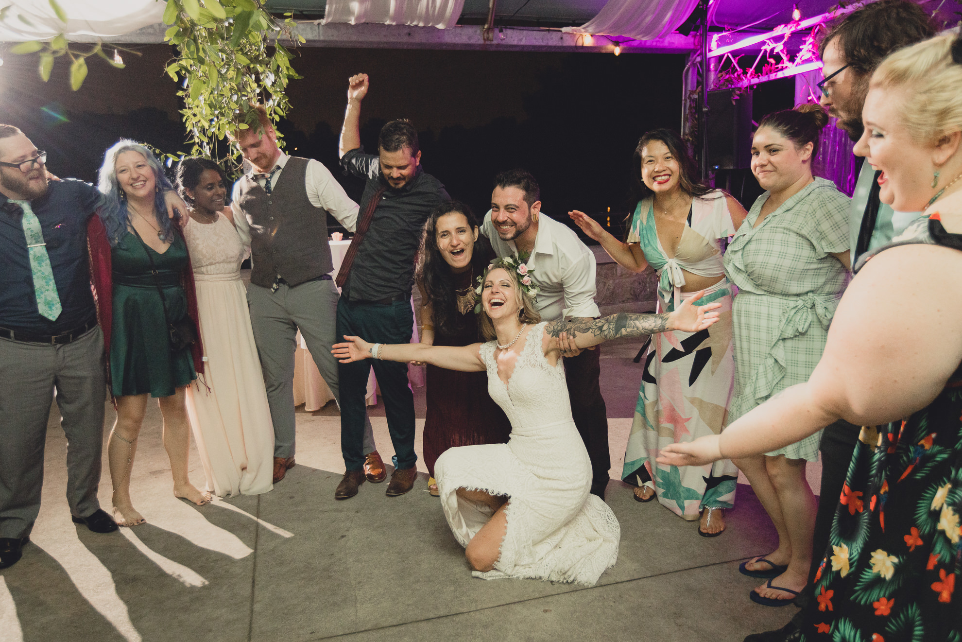 guests dance during wedding at Marcy Casino in Buffalo, NY