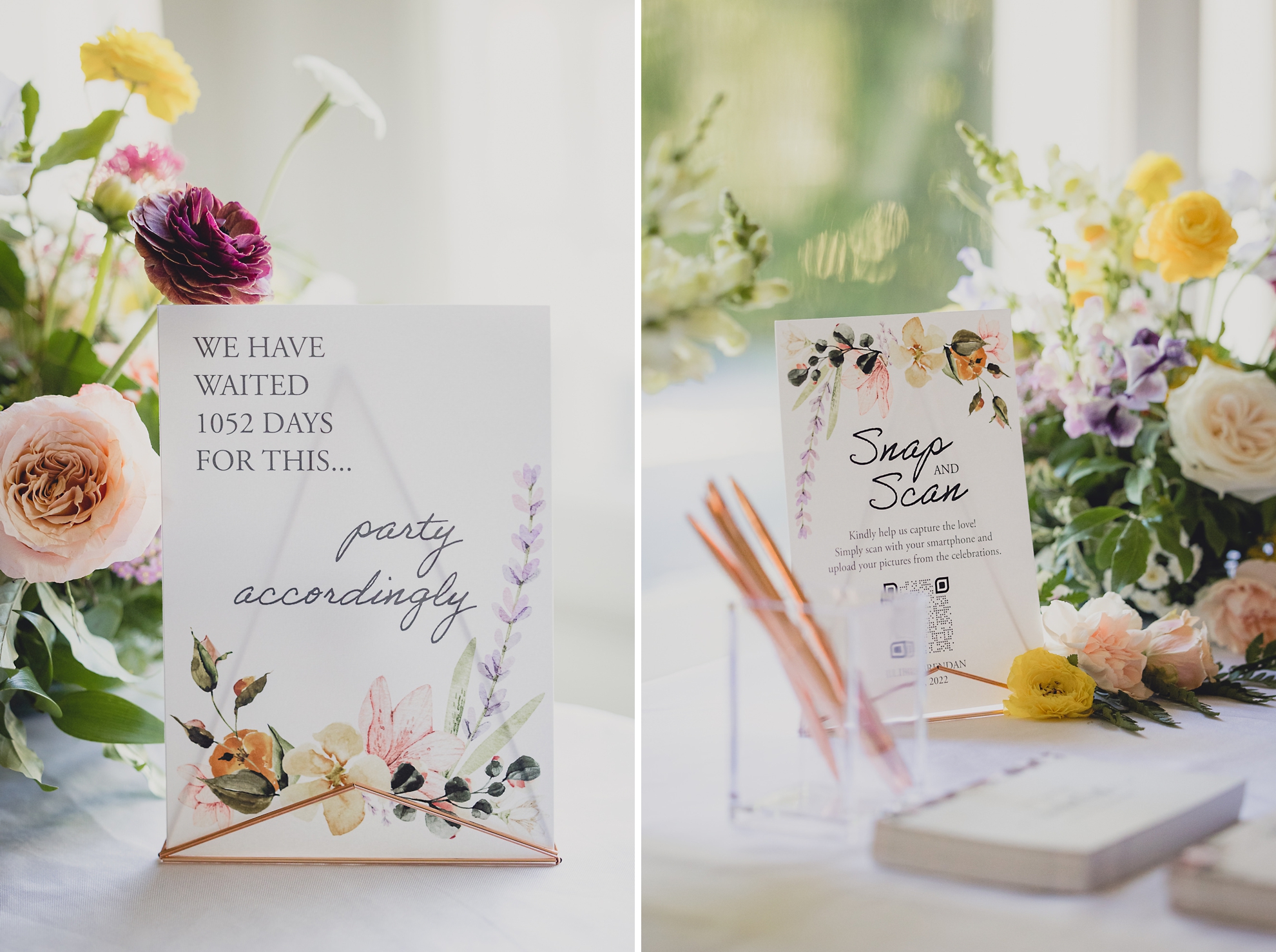 decor at outdoor tented wedding reception at Knox Farm in East Aurora, NY